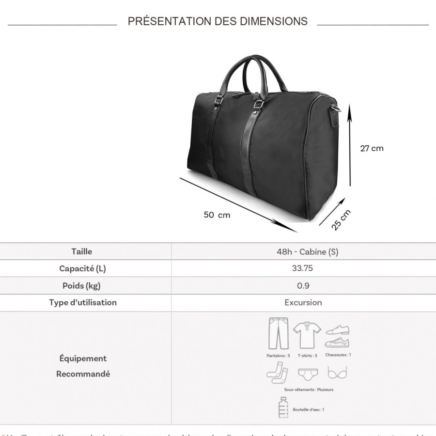 Clearance Degré Sac De Voyage Week-End 33L Degre Sans Roulettes