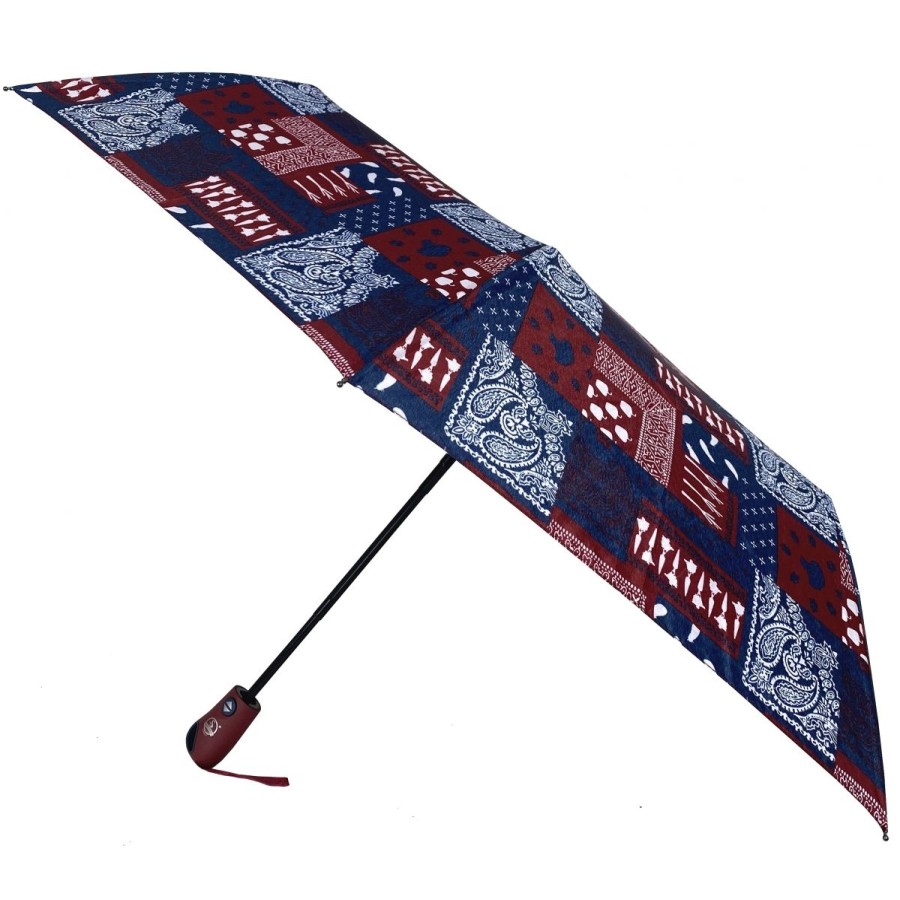 Hot Bleucerise Parapluie Pliable Avec Ouverture Et Fermeture Automatique Happy Swan