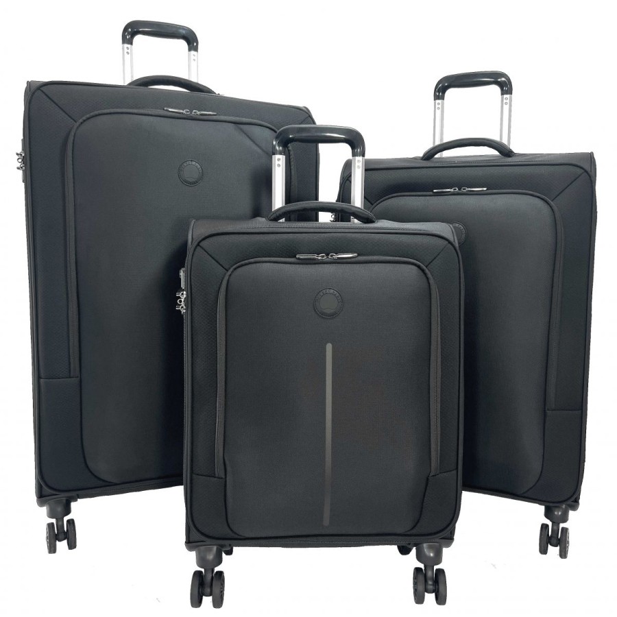 Clearance Delsey Lot 3 Valises Souples Delsey Caracas Dont Une Valise Cabine 55Cm