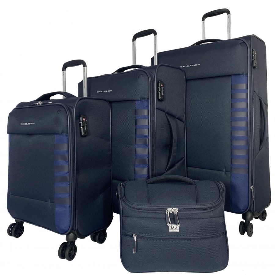 Wholesale David Jones Lot De 3 Valises Souples Dont 1 Valise Cabine Et 1 Vanity Dj