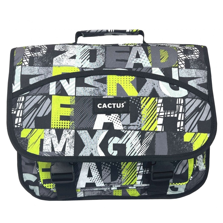 Wholesale Cactus Cartable Scolaire Double Compartiment & Trousse Offerte Cactus Sans Roulettes