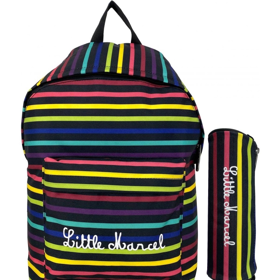 Best Little Marcel Sac A Dos Scolaire Simple Compartiment & Trousse Offerte Little Marcel