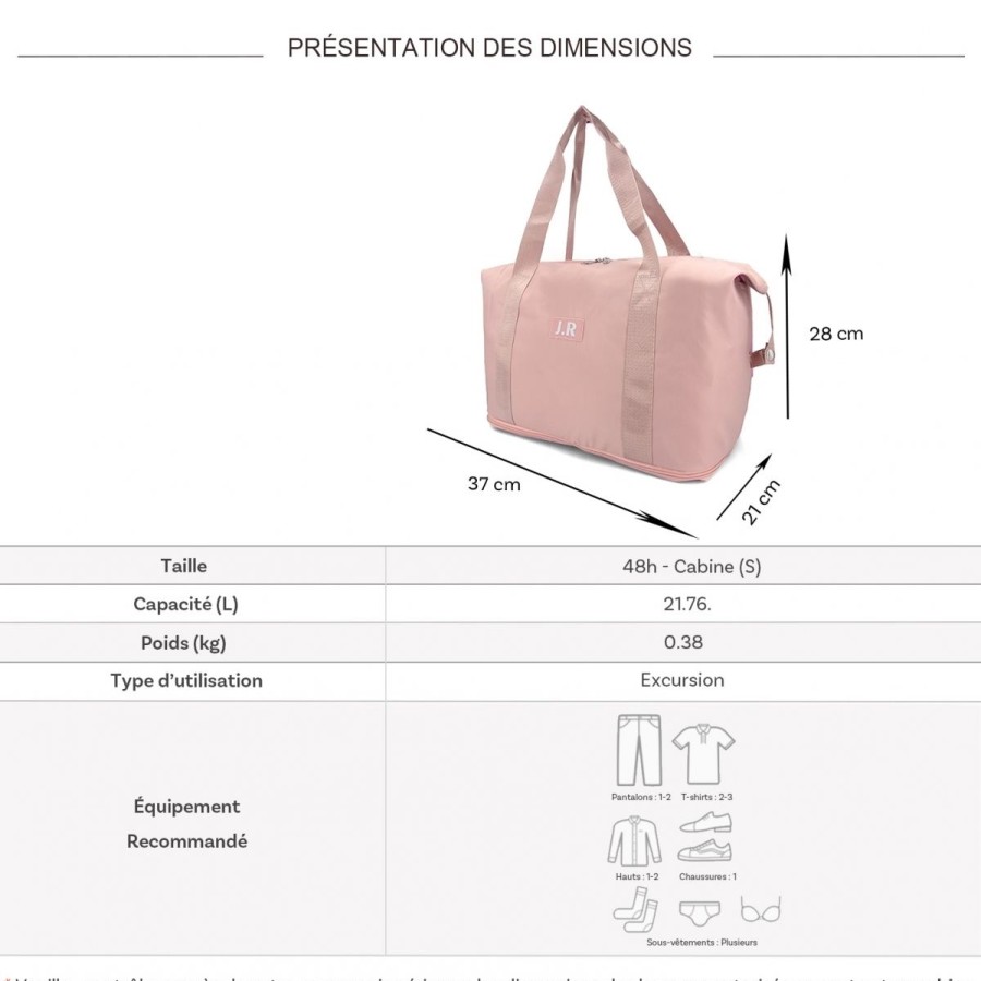 Online Bleucerise Sac De Voyage Week-End 21L Deperlant Bleu Cerise Sans Roulettes