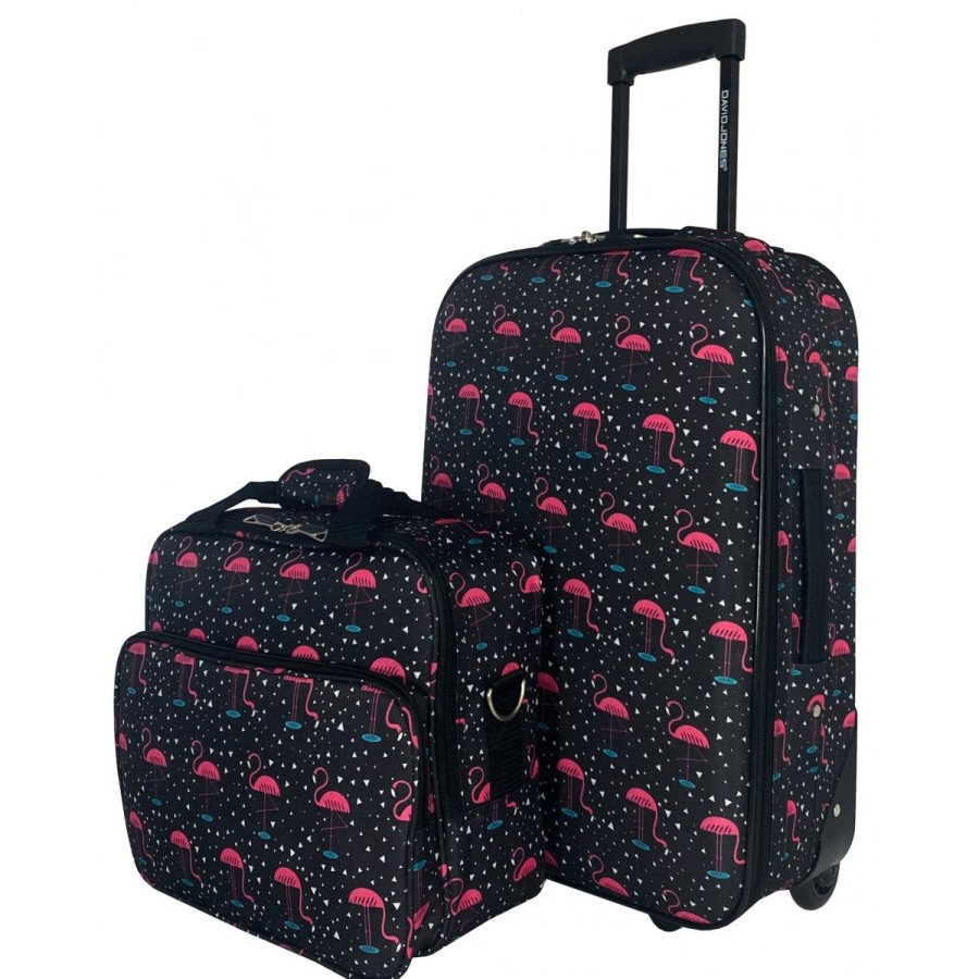 Hot David Jones Lot Valise Cabine 54Cm Et Reporter Souple David Jones Polyester