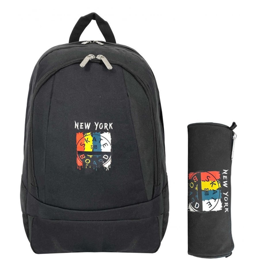 Clearance Cactus Sac A Dos Scolaire Double Compartiment & Trousse Offerte Cactus