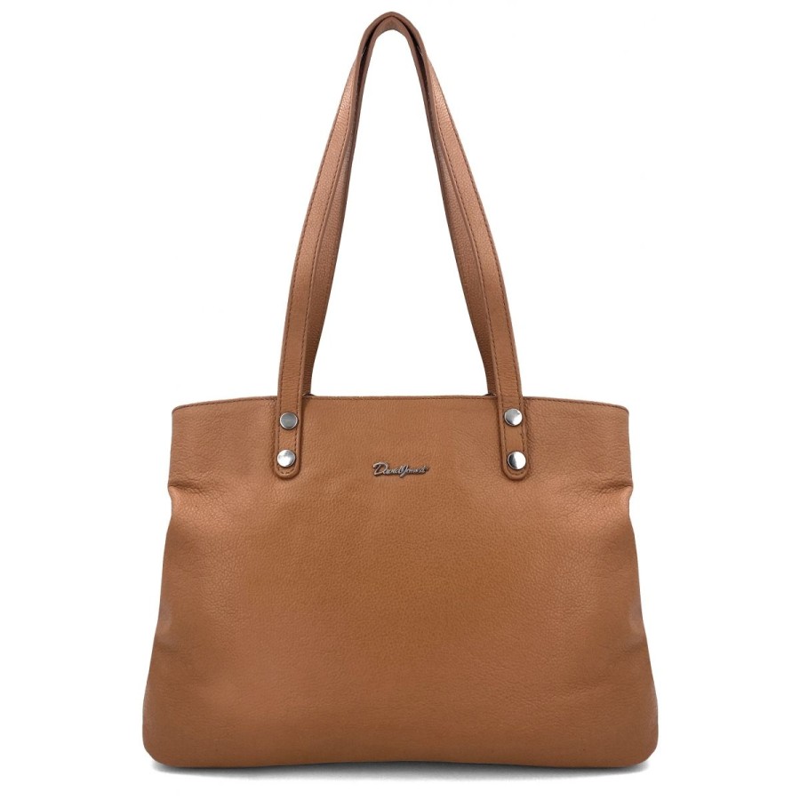 Best David Jones Sac A Main Cabas Anses Longues En Cuir De Vachette David Jones